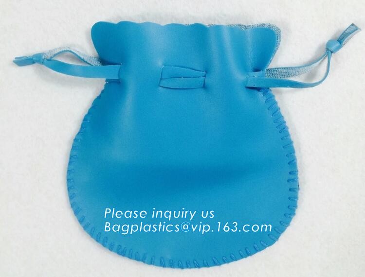 Soft Best Selling Pu Leather Drawstring Bag,PU Leather Earphone Headphone Drawstring Pouch Bag, Bagease, Bagplastics