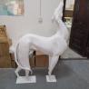 Buy cheap Handmade Standing Fiberglass Dog Statue H155cm from wholesalers