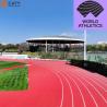 Buy cheap ECO-Friendly Recycled Rubber Athletic Track EPDM Rubber Running Track 400m With Athletic Track Installation from wholesalers