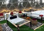 Luxury Event Geodesic Dome Tents Transparent PVC Cover Steel Frame