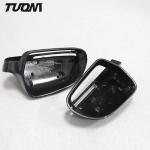 Black Carbon Fiber Mirror Cover For Audi A3 2014-2020 Side Mirror Covers