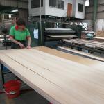 Natural Africa Mahogany Wood Veneer Crown Grain Standard Size 2440*1220mm For