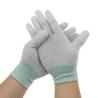 Buy cheap Nylon 40D Carbon Yarn 240D PU Fingertips ESD Gloves from wholesalers