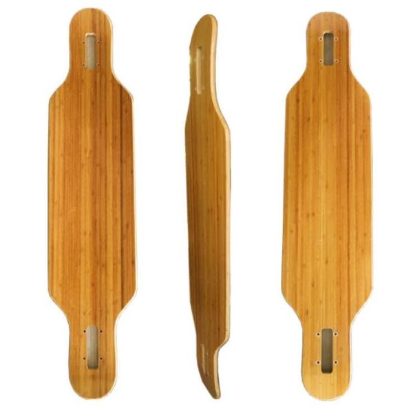 YOBANG 39inch 41inch freeride bamboo maple longboard decks with fiber glass