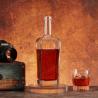 Buy cheap Customized Glass Bottle 70cl 75cl Square Whiskey Spirit Glass Bottle with Custom Cork from wholesalers
