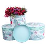 Flower Recyclable Paper Cylinder Gift Boxes Packaging 1.0 - 3.0mm Paper