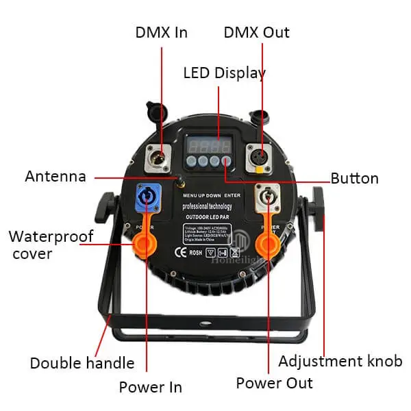 Waterproof LED Battery Par light