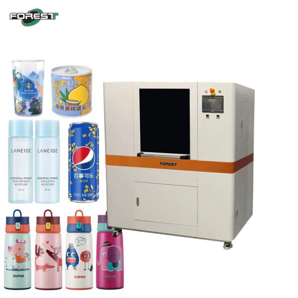 Buy cheap Round UV Tumble Printer Aluminum Beverage Can Printing Machine Inkjet Printer For Plastic Bottle from wholesalers