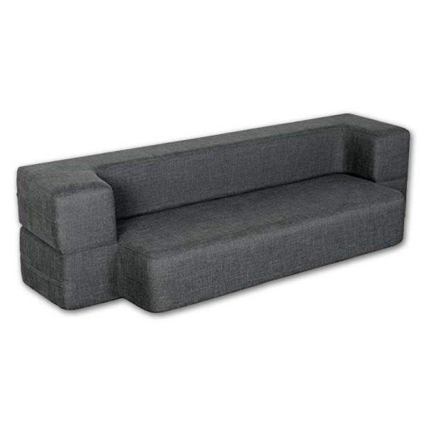 Buy cheap 75" L Folding Sofa Bed Couch Memory Foam Washable Cover Futon Sleeper Sofa from wholesalers