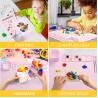 Buy cheap Pink Kids Art Silicone Painting Mat And Brush Cleaner Tool Customized Logo from wholesalers
