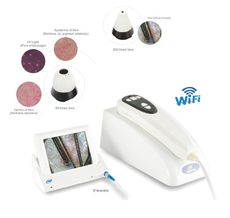 8 Inch Monitor BM-868 Wi Fi Hair Scalp Skin Moisture Analyzer