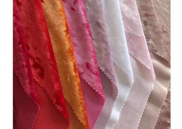 Buy cheap KS Shiny Crushed Spun Polyester Velvet Fabric Warp Knitted from wholesalers