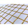 Buy cheap 83% Gold Color Architectural Woven Metal Mesh For Stainless Steel Fabrics Cabinet from wholesalers