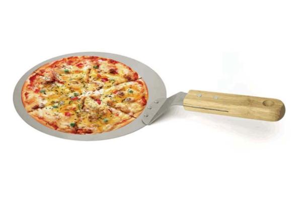 Buy cheap Customized Stainless Steel 10" Inch Pizza Cake Shovel With Wooden Handle from wholesalers