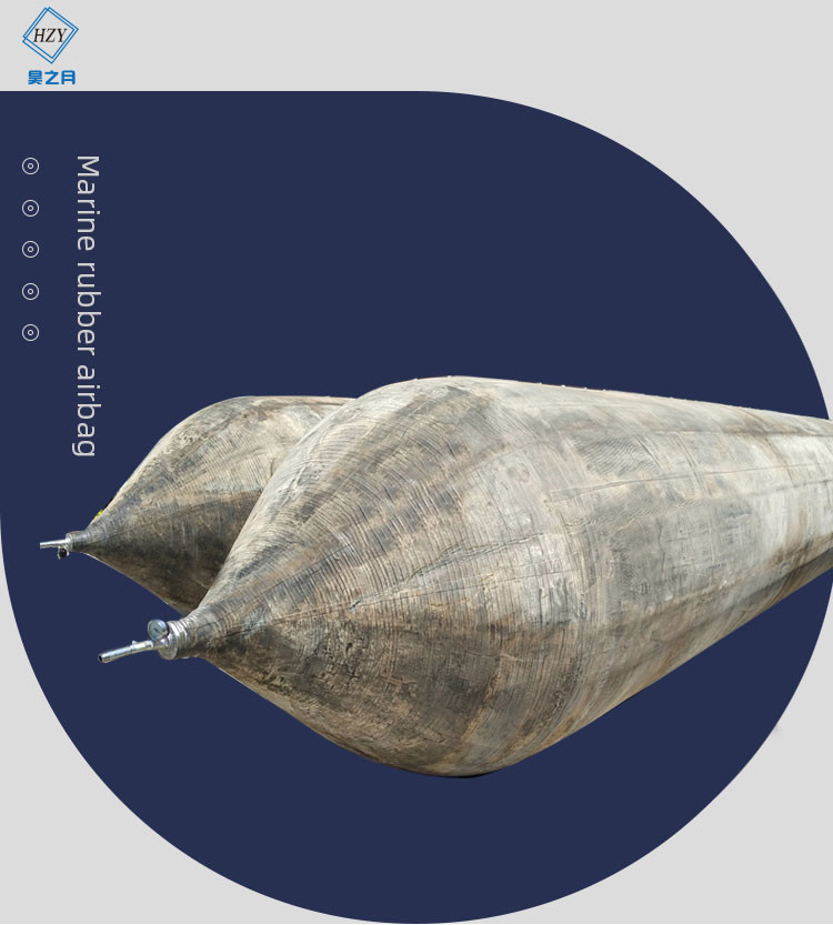 High Pressure Marine Rubber Airbag Cord Fabric , Salvage Ship Launching Airbags