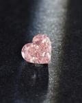 Fancy Light Pink CVD Lab Grown Synthetic Pink Diamond Heart Shape 2.69ct