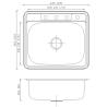 Buy cheap Commercial Undermount Single Bowl Kitchen Sink 25"X22"X9" Easy Cleaning from wholesalers