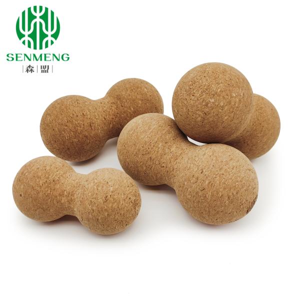 Buy cheap Portable Natural Cork Peanut Roller Yoga Massage Balls for Back Muscles Eco-friendly Durable from wholesalers