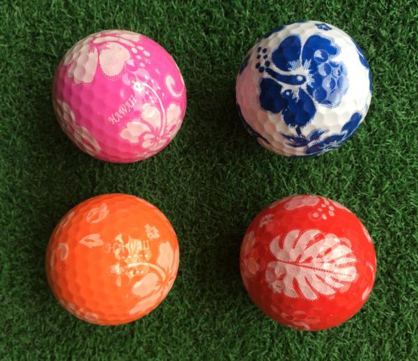 Buy cheap logo golf ball with flower from wholesalers