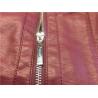 Buy cheap Polished Sliver Pu Leather Jacket Womens With Quilting Burgundy Tw75948 from wholesalers