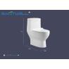 Buy cheap Square toilet bowl Siphonic one piece WC , single flush toilet from wholesalers