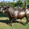 Buy cheap Outdoor decorative metal animal life size cast bison Bronze sculpture from wholesalers