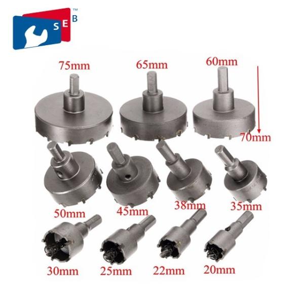 Buy cheap 14 - 150 Mm Cemented Carbide TCT Hole Saw Apply To Steel Aluminum Iron from wholesalers