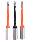 10mmx20mm Shank Through Hole Tungsten Carbide Drill Bit Spiral Flute