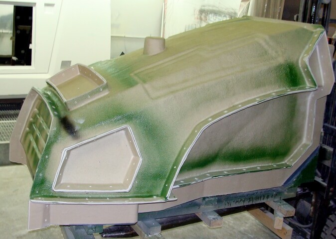 Hand Lay Up Fiberglass Mold Rtm Molding Gel Coat Paint Surface ISO9001