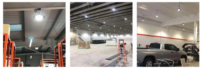 200W Zigbee Wifi Control UFO High Bay LED , LED Warehouse Lighting 2700 - 6500K