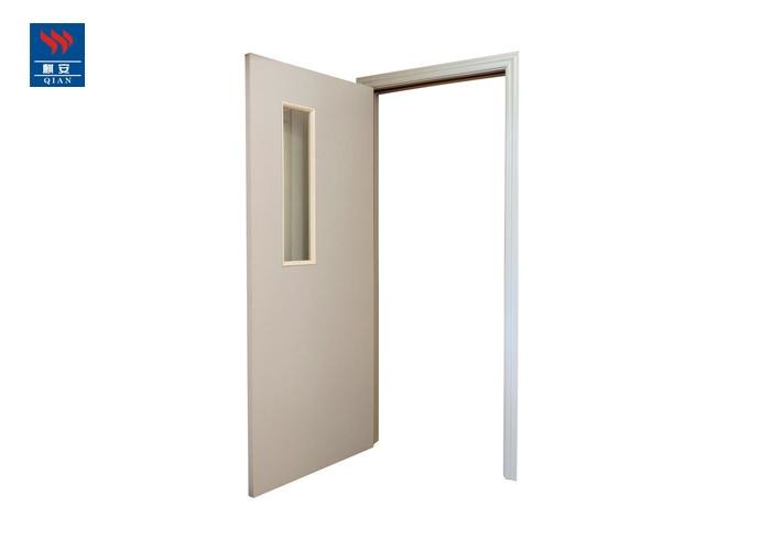 Philippine MDF Perlite Fire Rated Wood Doors With Glass