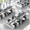 Buy cheap 2 4 6 Person Modern Cubicle Workstation Metal Frame With Wardrobe from wholesalers