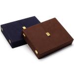 Luxury Packaging Microfiber Jewelry Box for Rings Stud Earrings Bracelet and