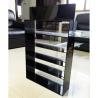 Buy cheap 5 Layers Black Acrylic Shelves Branded Display Stands On Table Top from wholesalers