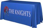 Promotional 8ft 240g Printed Spandex Tablecloths , Stretch Tablecloths