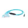 Buy cheap XDK Mtp To Lc Breakout Cable , 9/125 12 Core Single Mode Fiber Optic Cable from wholesalers