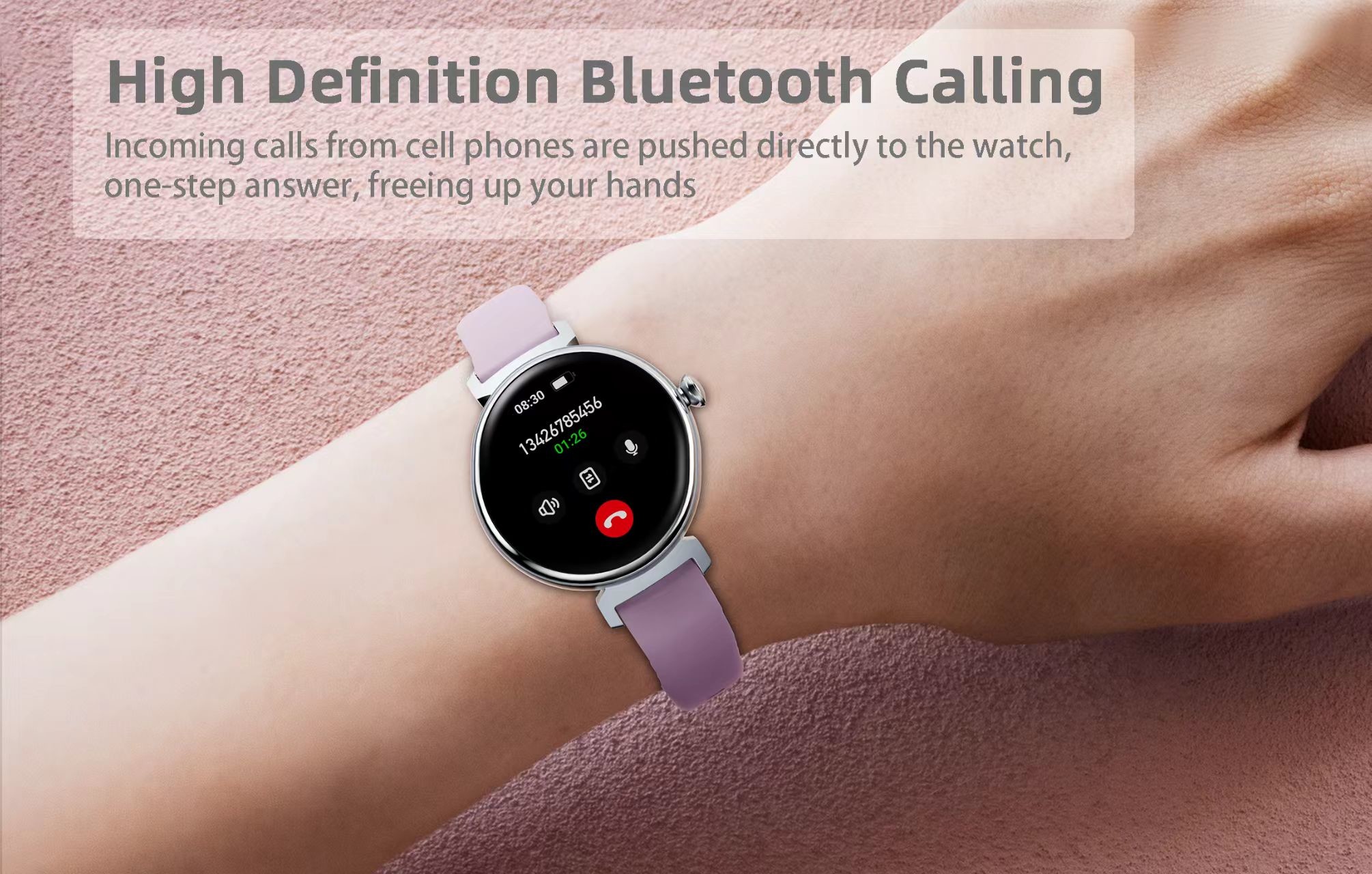 S901 Women Smart Watch 1.04 Inch AMOLED HD Screen IP68 Waterproof Smart Watch Ladies