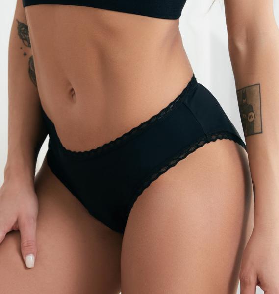 Buy cheap Plus Size Leakproof 4 Layer High Absorbency Menstrual Briefs Lace Period Panties Resusable Cotton Period Underwear from wholesalers