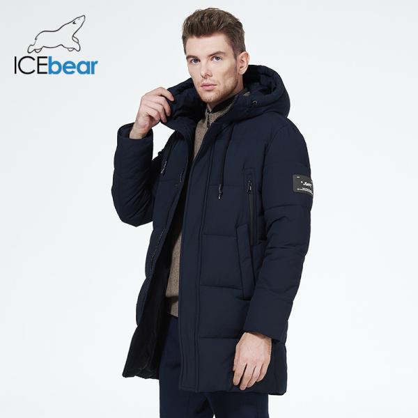 Buy cheap Medium Length Man Winter Coat With Four Pocket Knitted Cuff Warm Waterproof Jacket from wholesalers