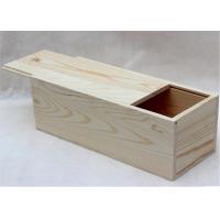 Buy cheap Decorative Wooden Crate Gift Box , Wine Bottle Storage Unfinished Wood Box product