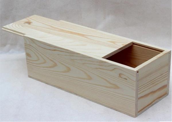 Buy cheap Decorative Wooden Crate Gift Box , Wine Bottle Storage Unfinished Wood Box from wholesalers