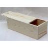 Buy cheap Decorative Wooden Crate Gift Box , Wine Bottle Storage Unfinished Wood Box from wholesalers