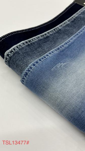 Buy cheap 9oz 162cm Stretch Black Cotton Denim Fabric Cotton Polyester Spandex from wholesalers