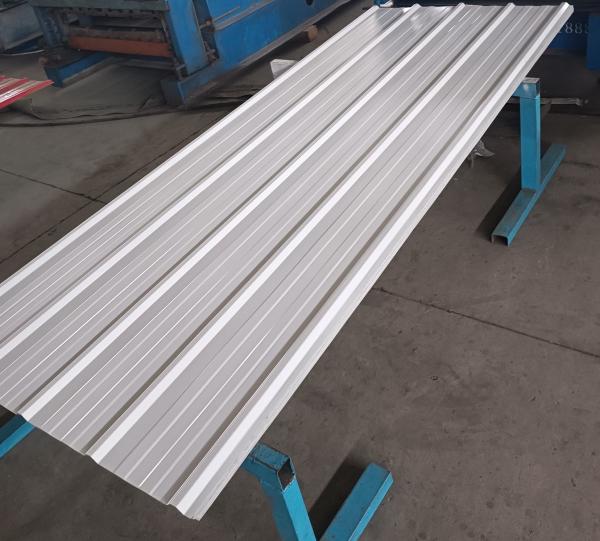 RAL9003 Frost White Metal Roof Panels Trapezoidal Galvalume Corrugated Metal