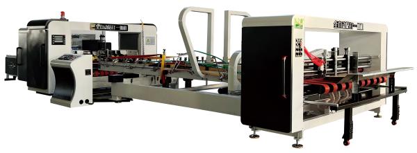 Buy cheap Length 2600mm Folder Gluer Machine Carton Corrugated Cardboard Making Machine from wholesalers