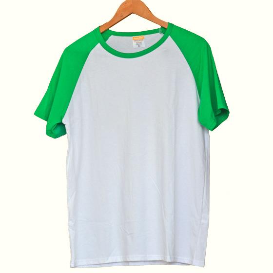 Buy cheap white and green T-shirt from wholesalers