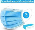 Non-Woven Fabric Flat 3-Ply Layers Breathable Disposable Face Mask Other Color