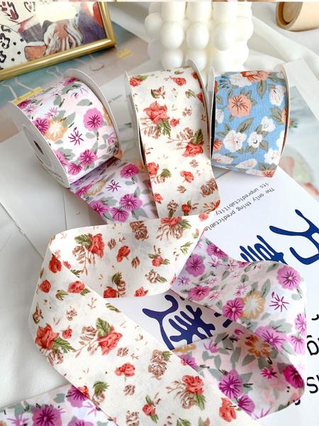 Buy cheap Bow Personalised Printed Ribbon 40mm Floral Printed Ribbon from wholesalers