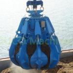 customised colored 9500 KG Electirc Orange Peel Hydraulic Grab Bucket
