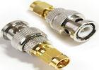 Coaxial RF Aerial Connector SMA Male To BNC Male Adapter With Nickel Plating